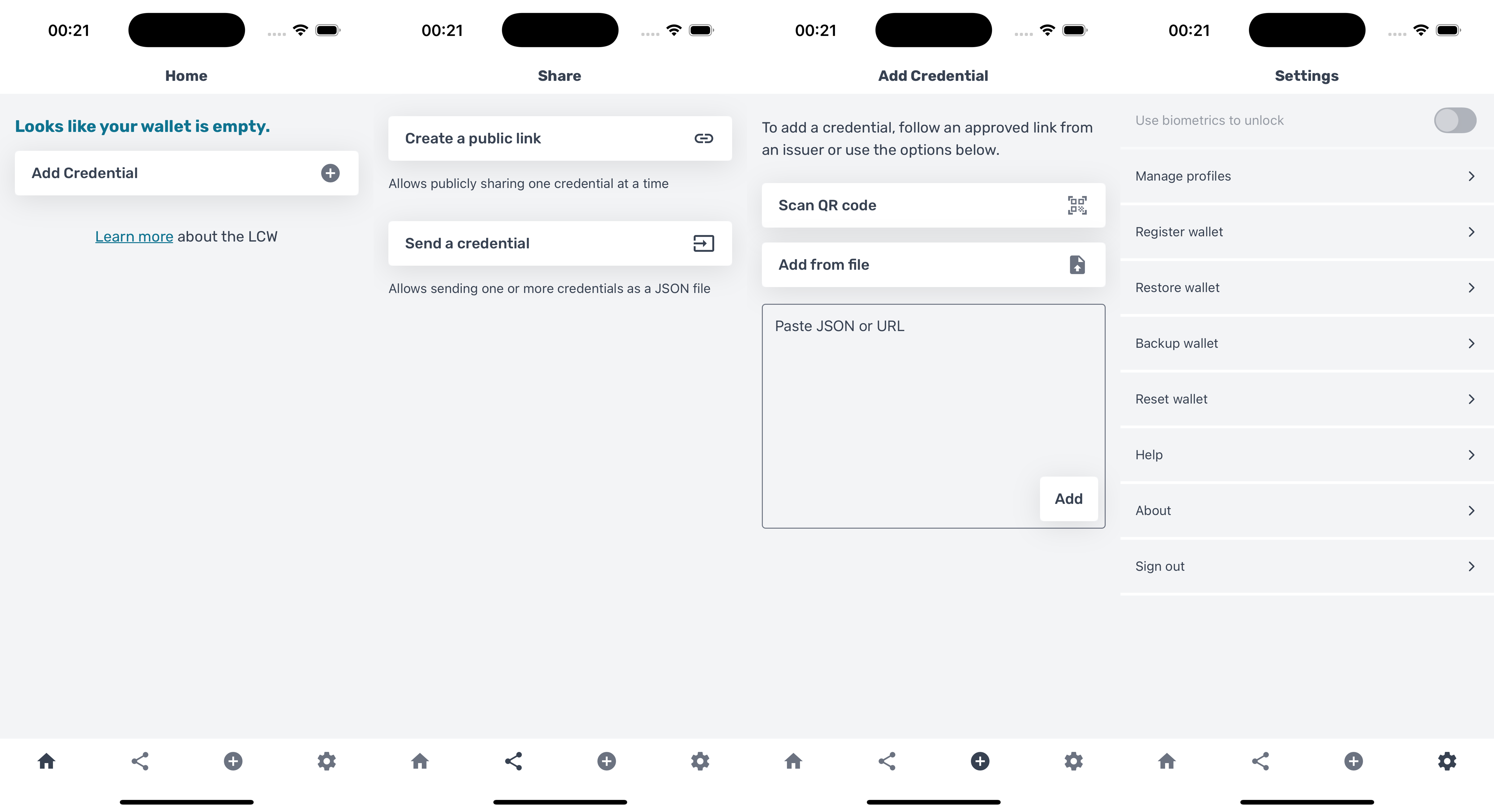 memorare Wallet in action